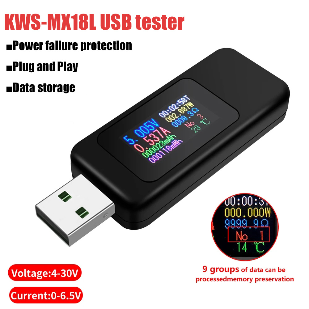 Usb Ammeter Tester - 10 in 1 USB Tester DC