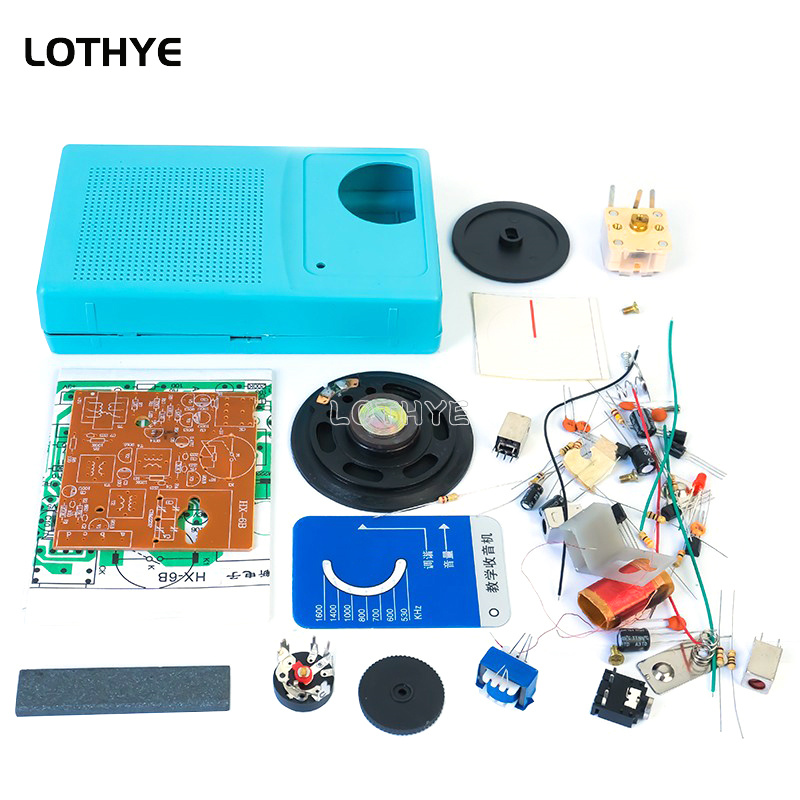 Six Tube AM Radio Assembly Diy - огляд і ціна Electronics Repair School