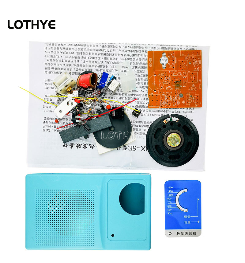 Six Tube AM Radio Assembly Diy - огляд і ціна Electronics Repair School