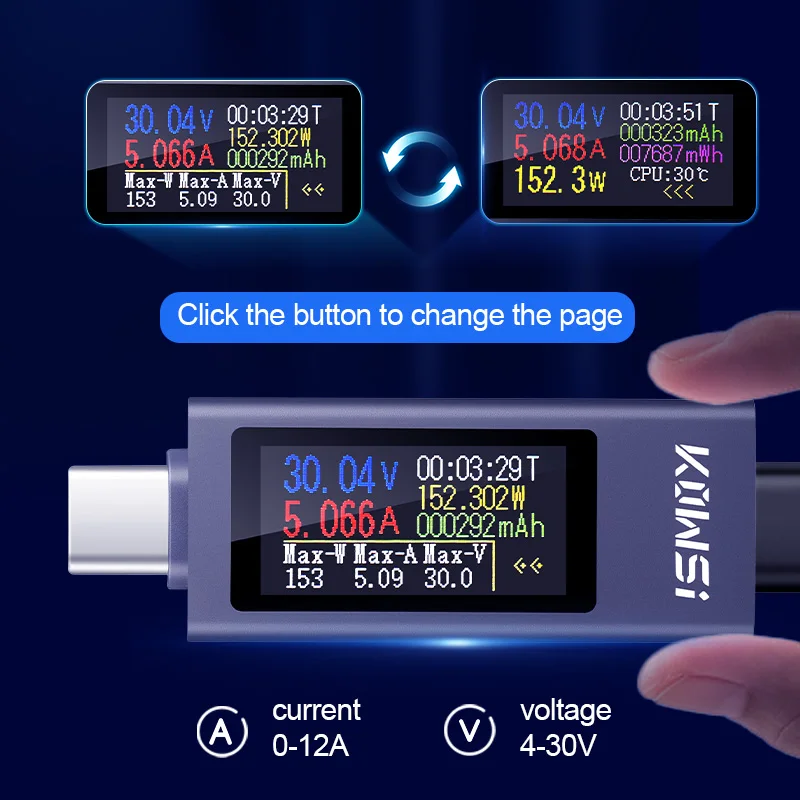 KWS-2302C Type-C USB Tester Mu - огляд і ціна Usb Ammeter Tester