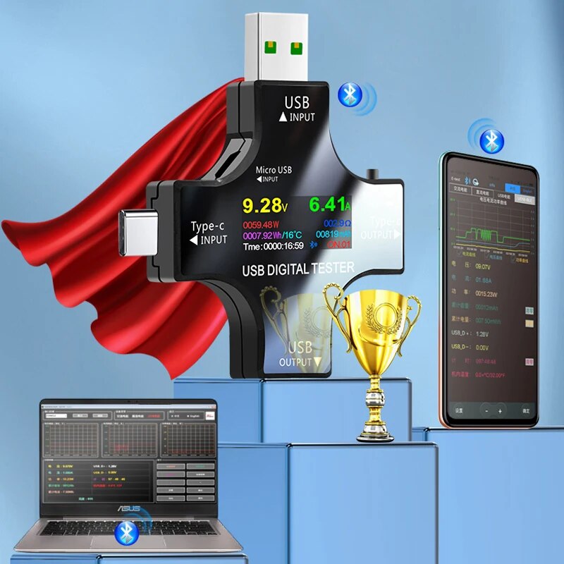 USB Tester DC Type-C PD Digita - огляд і ціна Usb Ammeter Tester