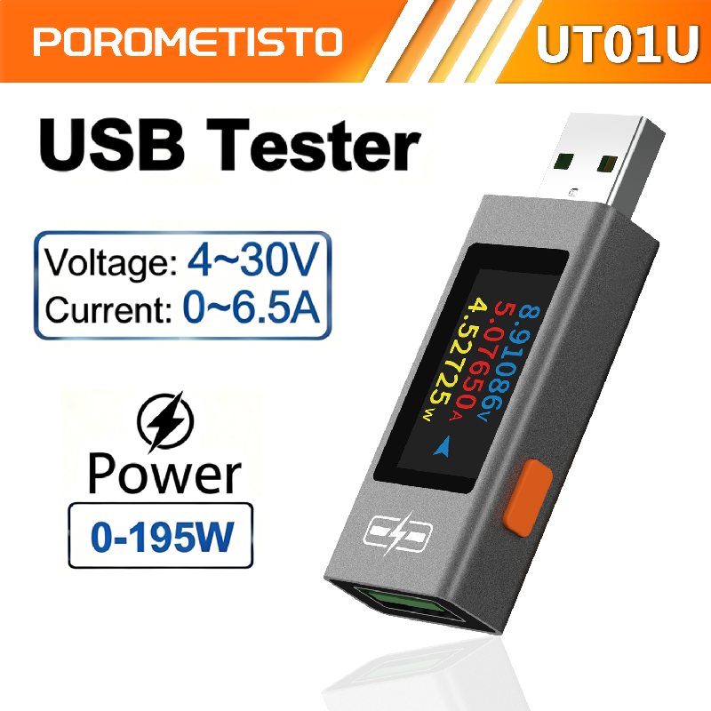 POROMETISTO UT01U USB Tester D - огляд і ціна Usb Ammeter Tester