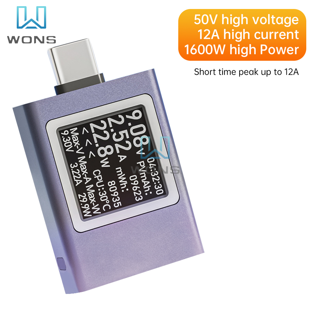 DC 4.5-50V 0-12A Multi-functio - огляд і ціна Usb Ammeter Tester