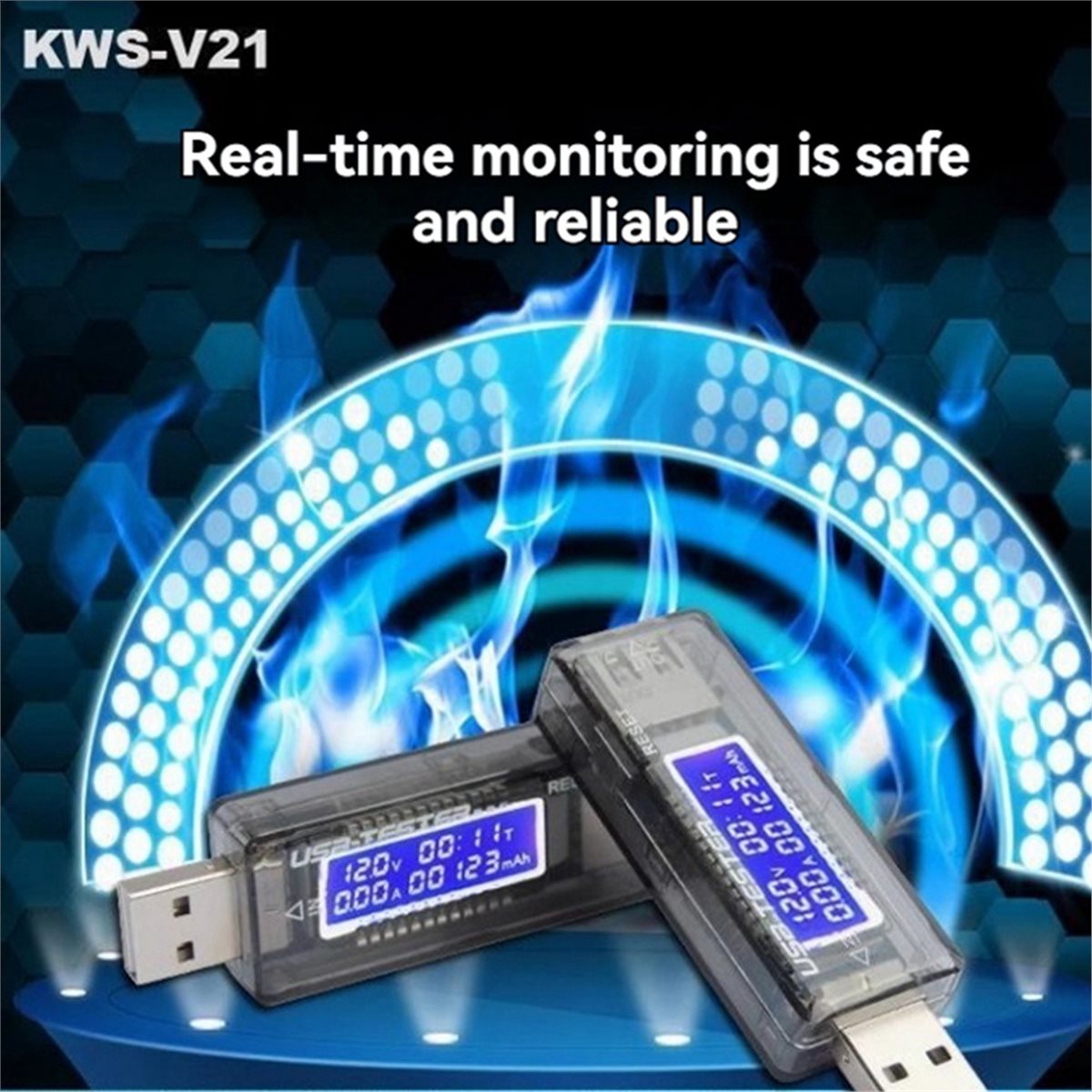 DT75BG KWS-V21 USB Tester QC2. - огляд і ціна Usb Ammeter Tester
